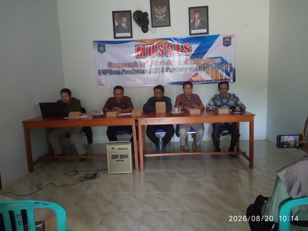 Hadapi Tambahan Dana Provinsi, Pemdes Batulayar Barat Gelar Musyawarah RKPDes Perubahan
